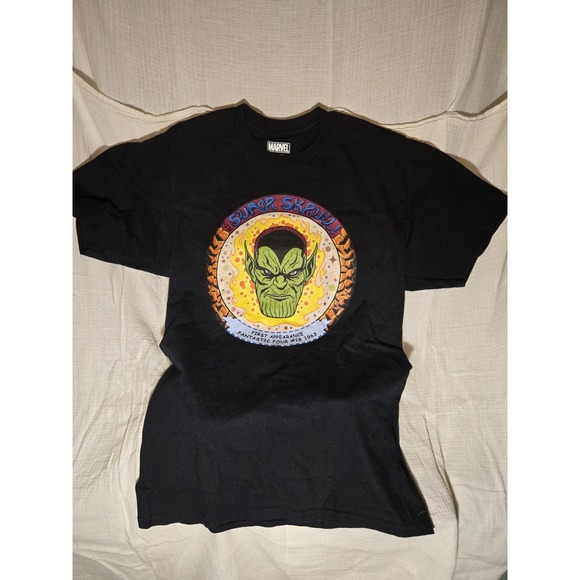 Marvel Men's Size Super Skull Fantastic‎ Four #18 1963 Black T-Shirt - Picture 5 of 6